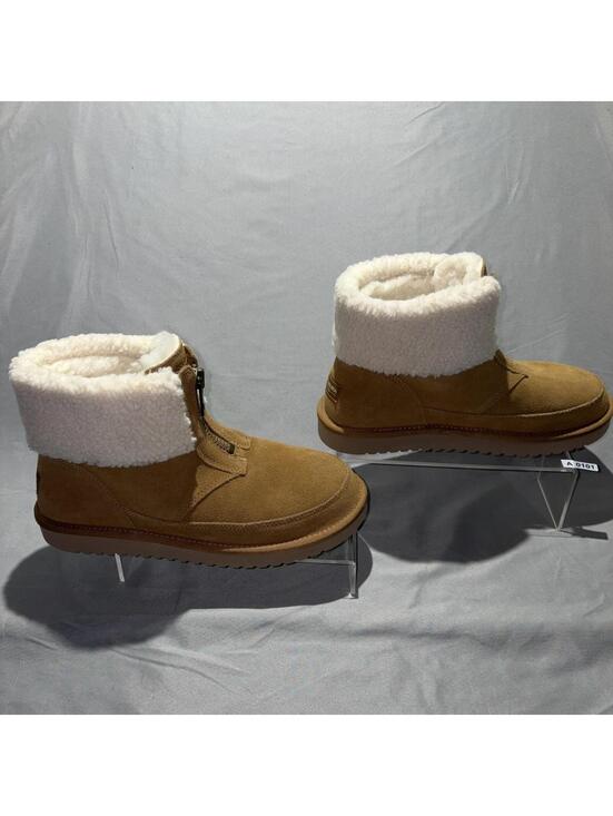UGG Shoes - Koolaburra by UGG Faux Fur Ankle Booties Front Zip - Women’s Size 8 NEW